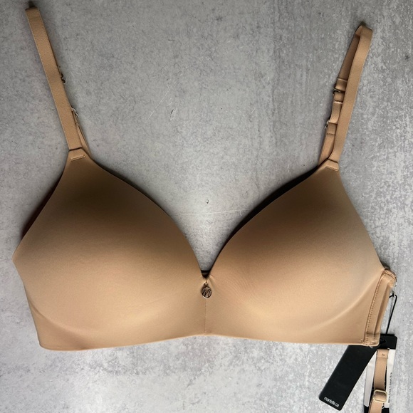 Montelle Intimates wire free t-shirt bra sand beige Bra NEW essentials - Picture 3 of 4